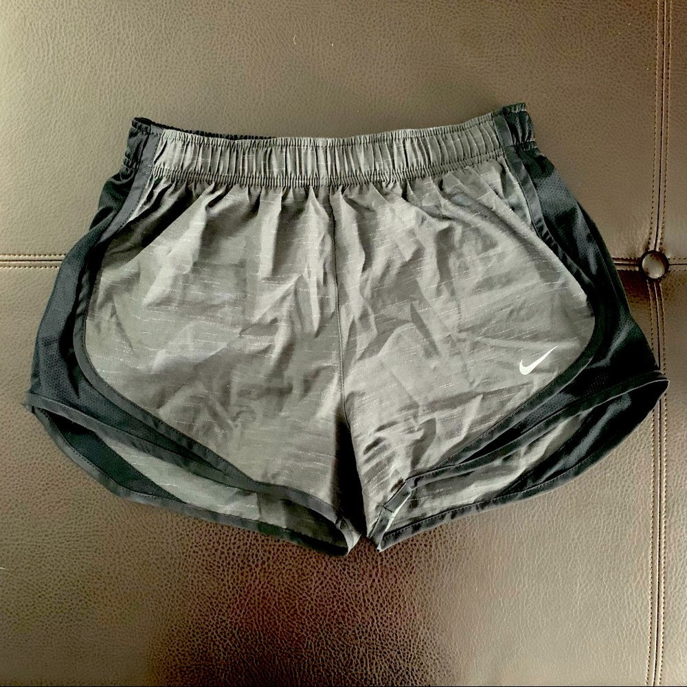 Nike Black and Grey Running Shorts Size Small